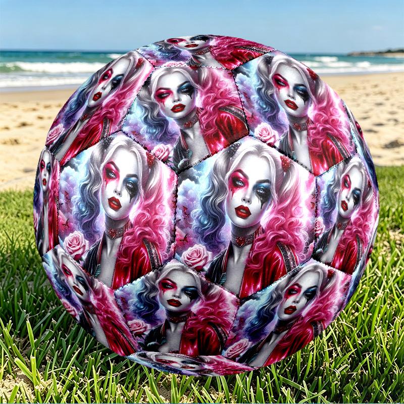 Superhero Print Size 5 Soccer Ball, PU Wear Resistant Football for Match Training and Daily Practice, Birthday Gift for Soccer Fans