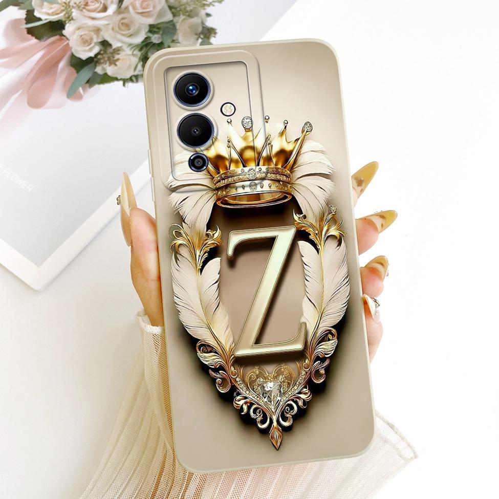 Чехол для телефона Infinix Note 12 5G X671 12Pro 5G X671B Чехол для Infinix Note 12 Pro 5G Роскошные буквы 2D Расписной силиконовый корпус