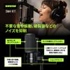 SHURE Condenser Microphone Kit Shock Mount Pop Filter XLR Unidirectional Professional Recording Vocal Instrument Musician YouTube Vtuber Video