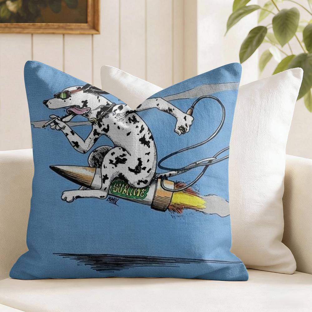 SSublime Band Reggae Cushion Cover Eco Linen Pillow Case DoubleSided Print Breathable Durable Zipper Home Decor Gift