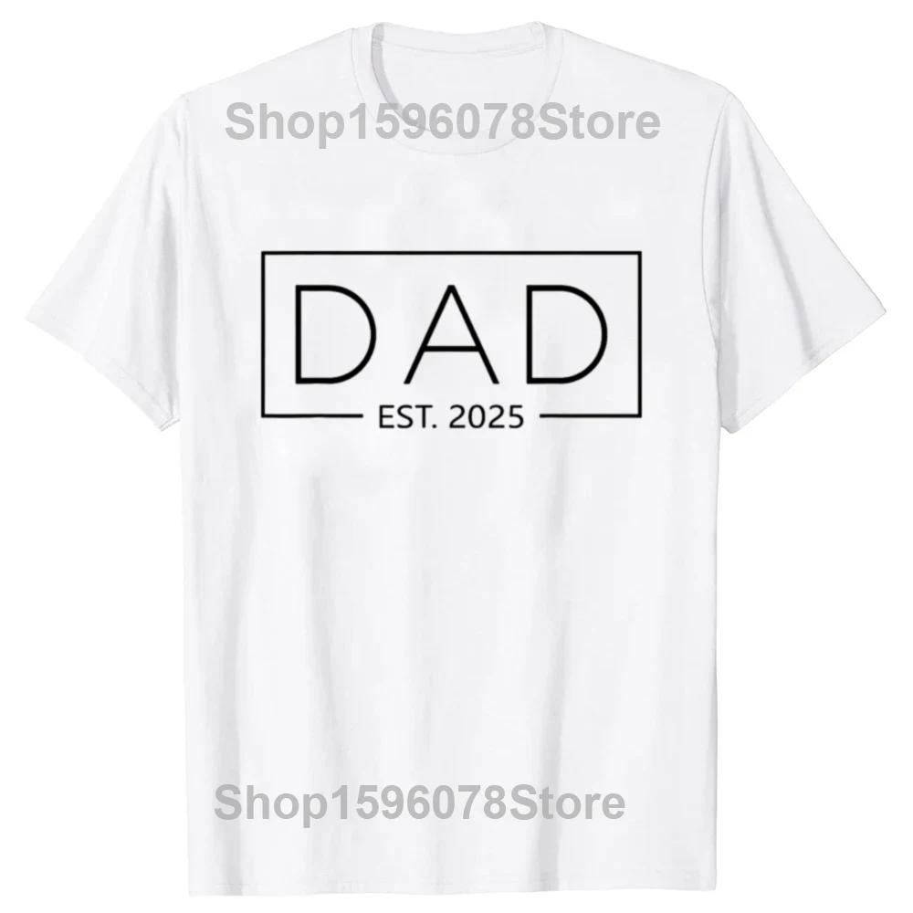 Funny Promoted To Daddy 2025 New Dad T Shirts Summer Graphic Cotton Streetwear Short Sleeve Birthday Gifts T-shirt Mens Clothing