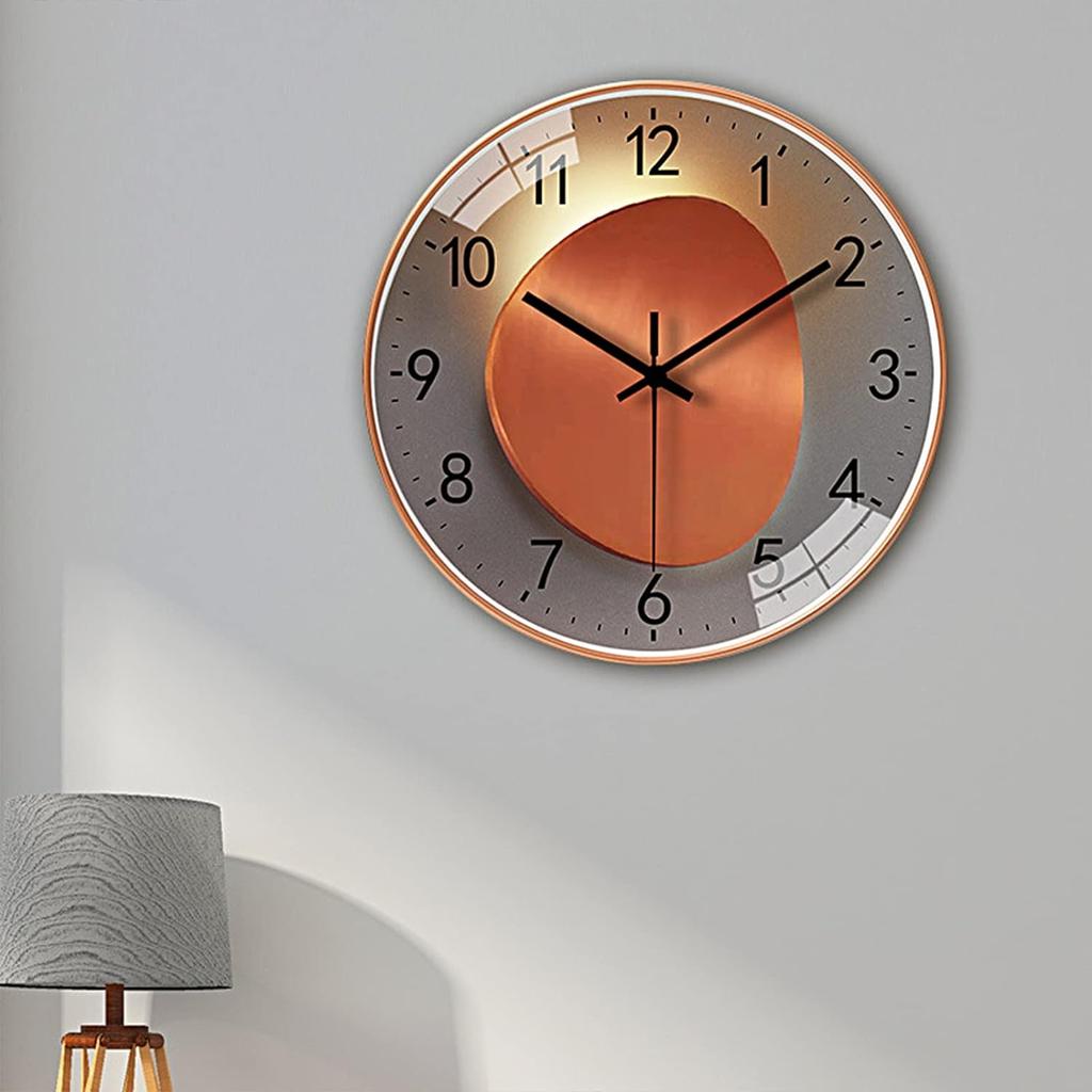 Modern Simple Fashion Wall Clock Non-punching Silent  Non-ticking Wall Clock for Wall Decoration Living Room Bedroom Kitchen