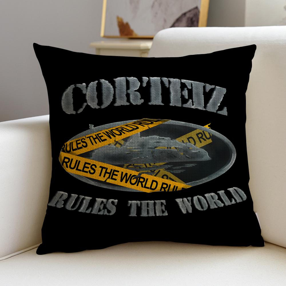 Street CCorteizS Cushion Cover Breathable and skinfriendly linen pillowcase square removable and washable cushion