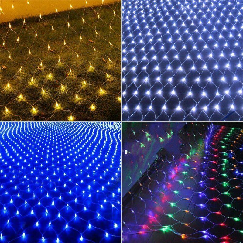 Яркая сетка из светодиодных гирлянд 3м х 2м, 200 светодиодов для праздничных торжеств