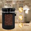 Coffee Bean Vacuum Sealed Tank Stainless Steel Tea Leaf Canisters Heat Shielding Kitchen Storage Container with Scoop