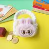 Новый плюшевый кошелек Labubu, ручной вязки, сумка для хранения Bluetooth-наушников и кабелей для передачи данных, защитный чехол CLE