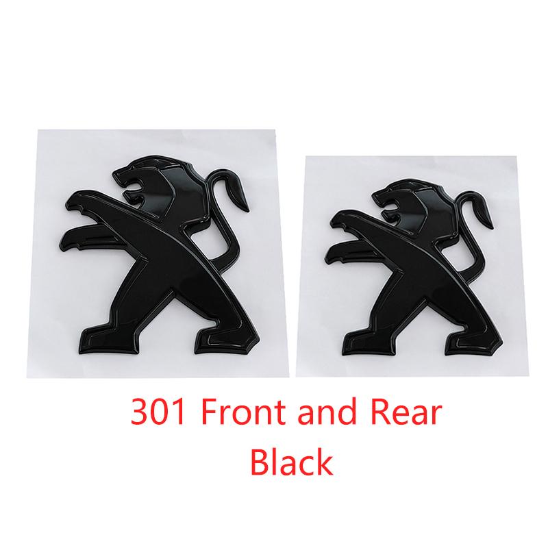 ABS Plastic Car Front Hood Rear Logo Badge Lion Emblem for Peugeot 301 Car Stickers Refitted Decorative Accessories
