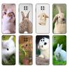 Black Tpu Case For Xiaomi Redmi 7A 8 8A 9 9A 9C Case Redmi Note 8T 8 Pro T Note 9 9S 9 Pro Case Cute White Baby Rabbits