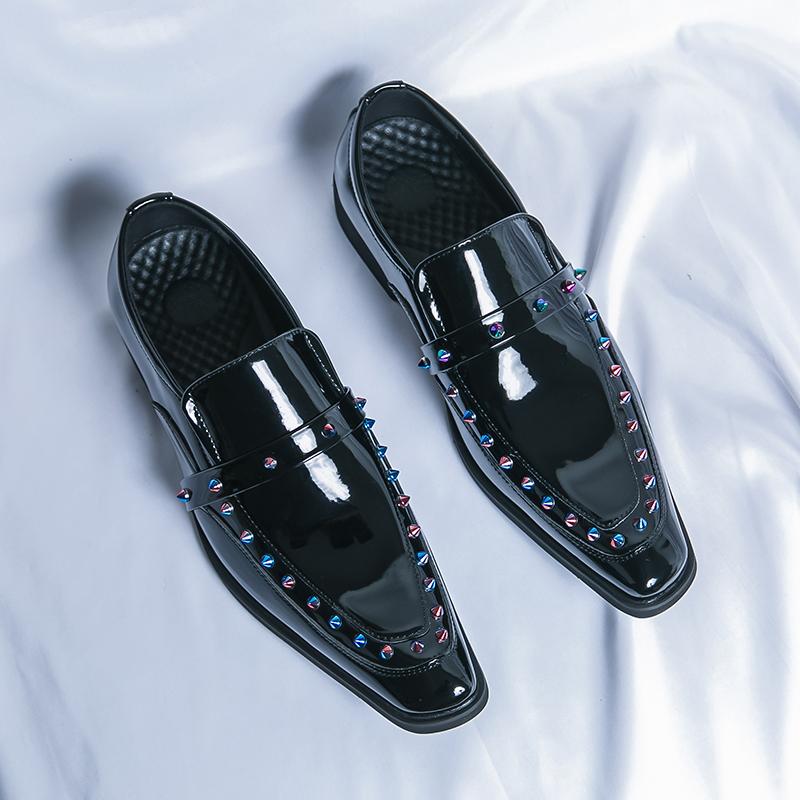 Модные роскошные зеркальные элегантные мужские туфли 2024 года, модные кожаные туфли с острым носком, мужские дизайнерские туфли для свадебной вечеринки, мужские оксфорды