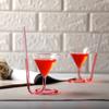 Spiral Cocktail Glass Revolving Martini Creative Long Tail Straw Wine Glass