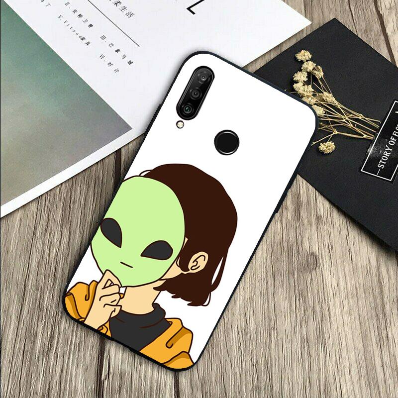 Alien Kawaii Art For Huawei Nova Y72 Y73 Y90 Y70 Y60 Y91 Y61 12s 12i 11i 8i 9 10 SE P40 Lite P60 P30 Pro Case