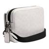 Coach Charter 24 Magnetic Snap Pocket Signature Coated Canvas And Calfskin Crossbody Bag Medium Men crossbody bag White CR712-XTP