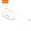Зарядное устройство Recci RC102 40 Вт GaN с двумя портами USB-C и выдвижным кабелем