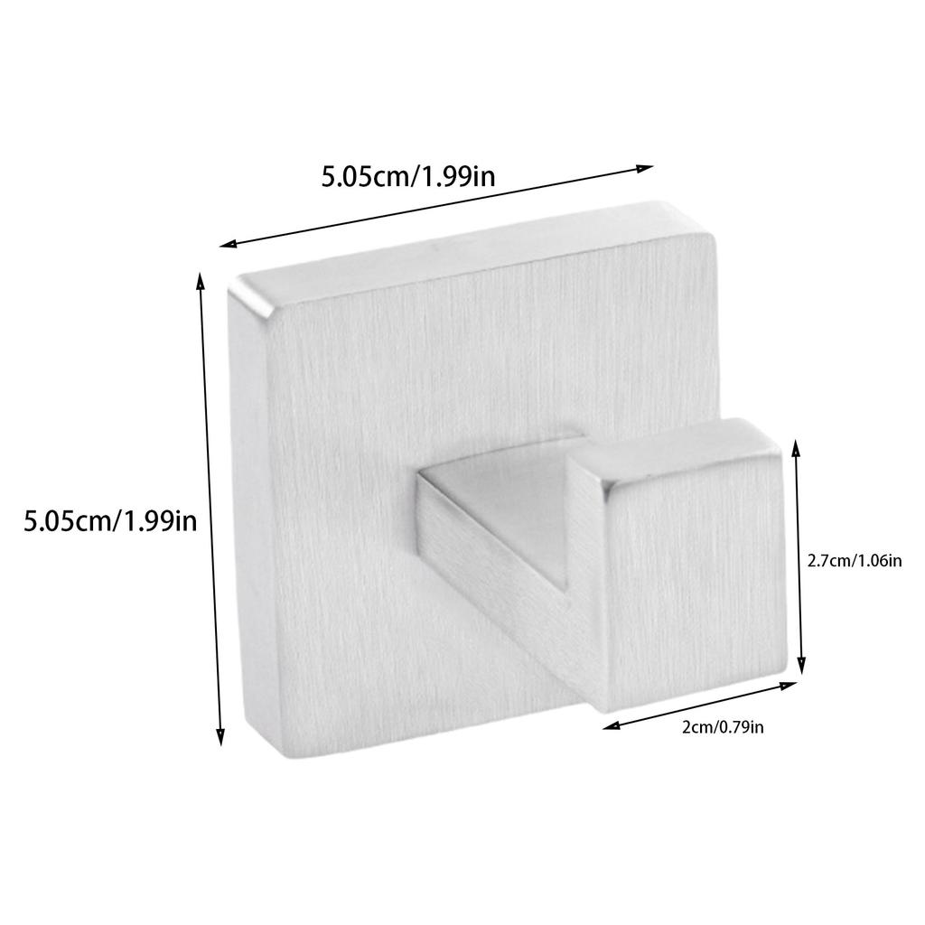 Multifunctional Stainless Steel Wall Hook for Shower Easy To Installion Support On Bathroom Door and Wall Decoration