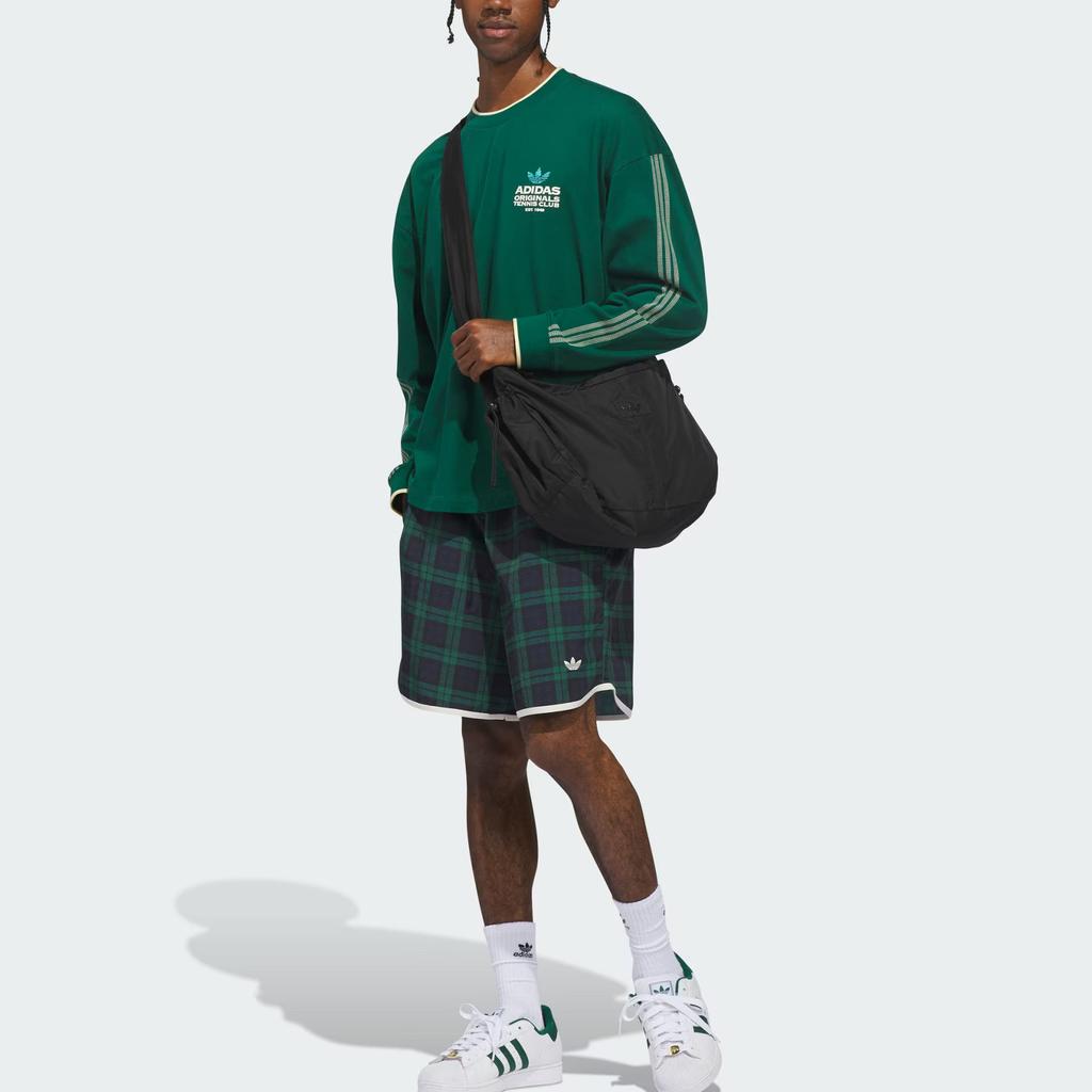 adidas Оригинальные Спортивные Шорты JZ0489, Клетчатые, Цветные Блоки, Средняя Посадка, Унисекс