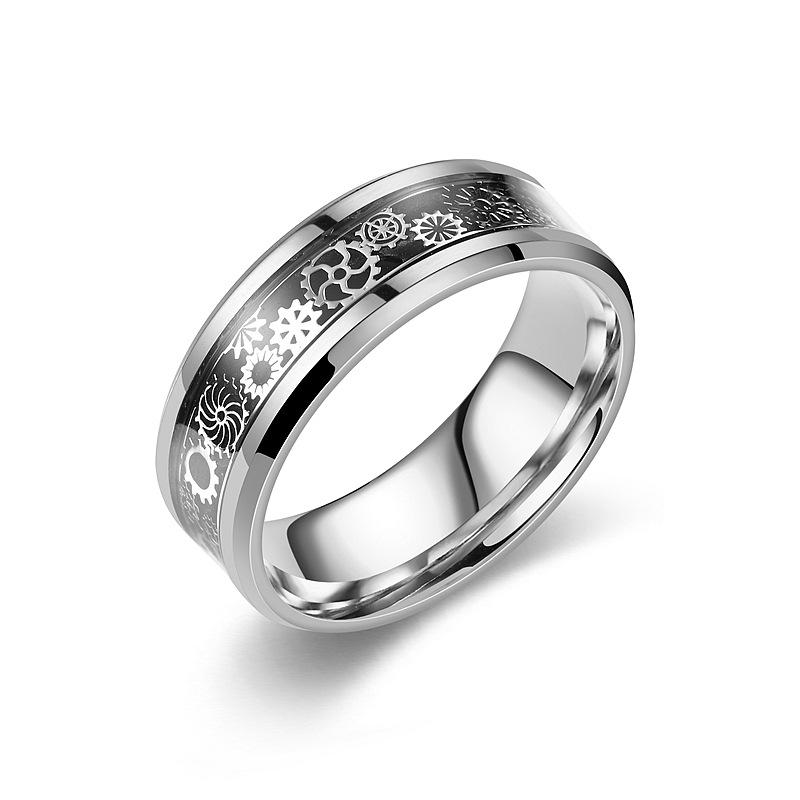 Новый продукт, кольцо из титановой стали, мужское персонализированное кольцо с шестернями, ежегодное колесо, модное кольцо, ювелирные изделия Gandal