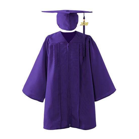 Комплект выпускной мантии и шапочки для детского сада, унисекс, наряд «Поздравляю, выпускник» с кисточками и подвесками 2026 года для дошкольников и детского сада