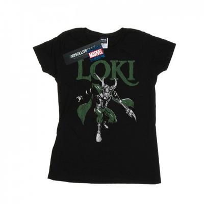 Женская/женская хлопковая футболка Loki Scepter