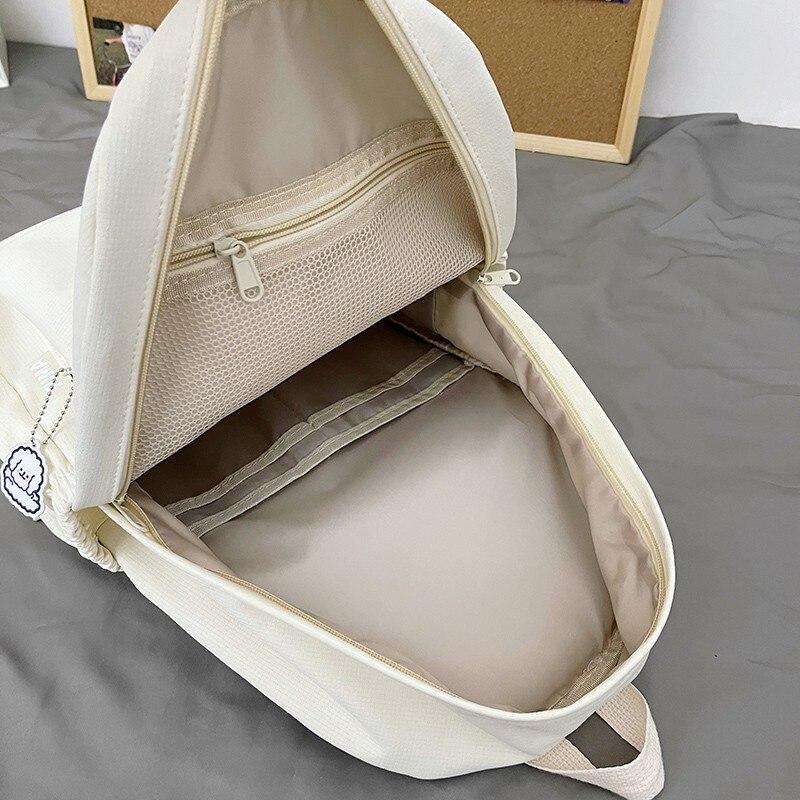 Рюкзак Soft Sister однотонный школьный рюкзак большой вместимости 2022 школьный сезон новый рюкзак для студентов колледжа Ins