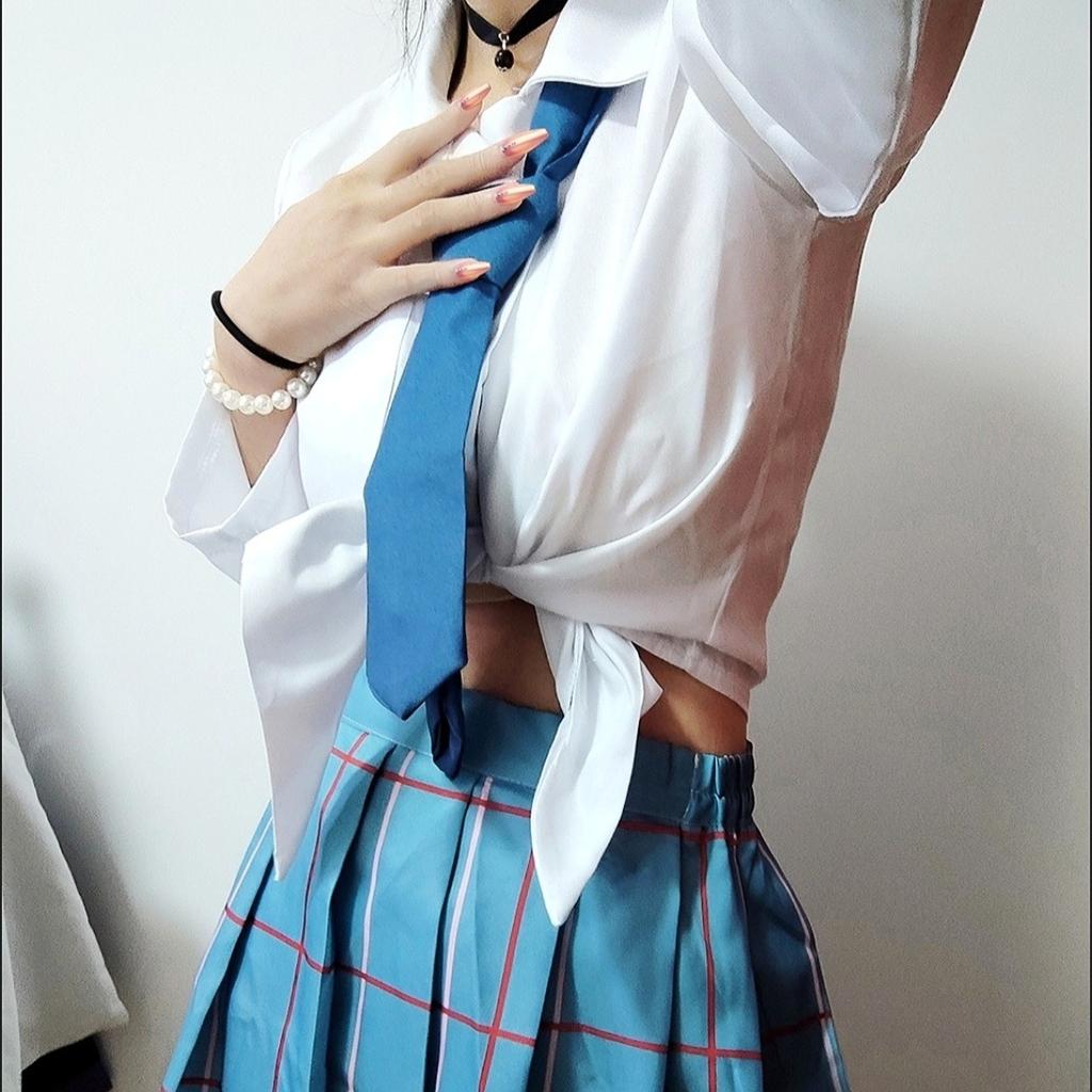 Косплей Китагава Марин Аниме Мой Маленький Шкафчик Kitagawa Marin Костюм для Косплея Платье Школьная Форма Парик Костюм Большой Размер Женский