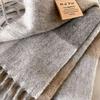 Thick Warm Winter Plaid Scarf Windproof Shawl Wrap Fashion Long Tassel Scarves