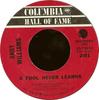 7-дюймовая пластинка ЭНДИ УИЛЬЯМС Fool Never Learns Love Theme From 1333212 COLUMNIA US Pop Б/у