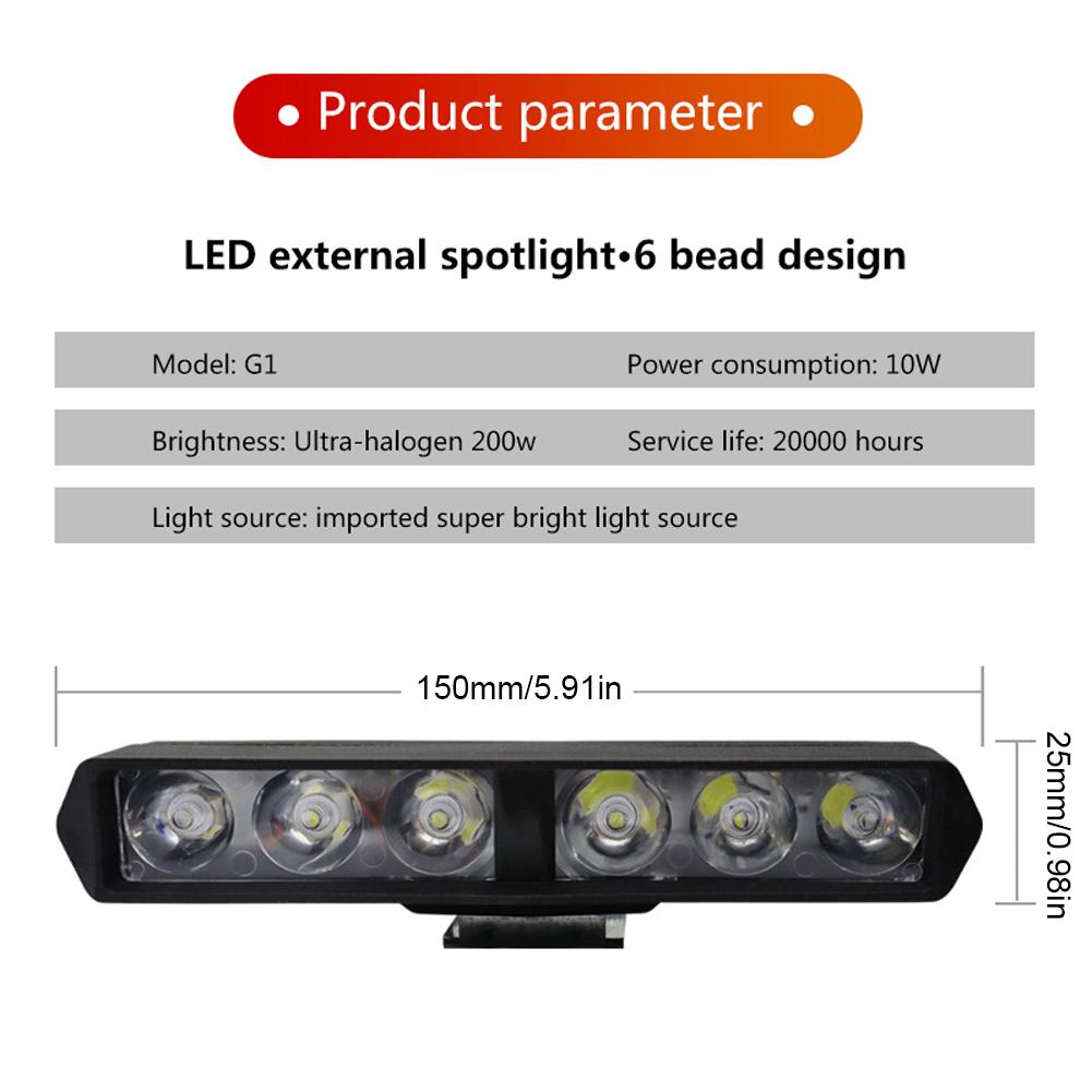 2 шт. 6D светодиодная световая панель 12 В IP67 водонепроницаемая рабочая лампа 6000 К 1200 лм внедорожный прожектор 12 Вт для мотоцикла 4X4 ATV внедорожника грузовика тягача
