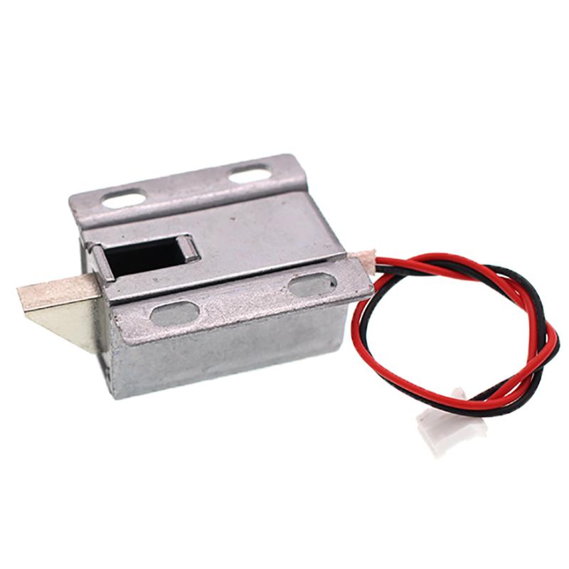 12V DC Mini 2728 Solenoid Lock - Electromagnetic Control Cabinet/Drawer Lock, Intelligent Auto Lock for Home Improvement
