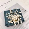 Elegant Pearl Flower Brooch Pin Badge For Women Girls Fashion Clothes Suit Accessories Jewelry Gifts