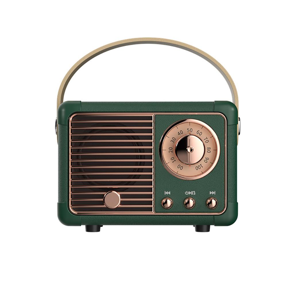 1 шт. Портативная ретро Bluetooth-колонка Мини Беспроводная стереоколонка USB/ TF/ Аудио