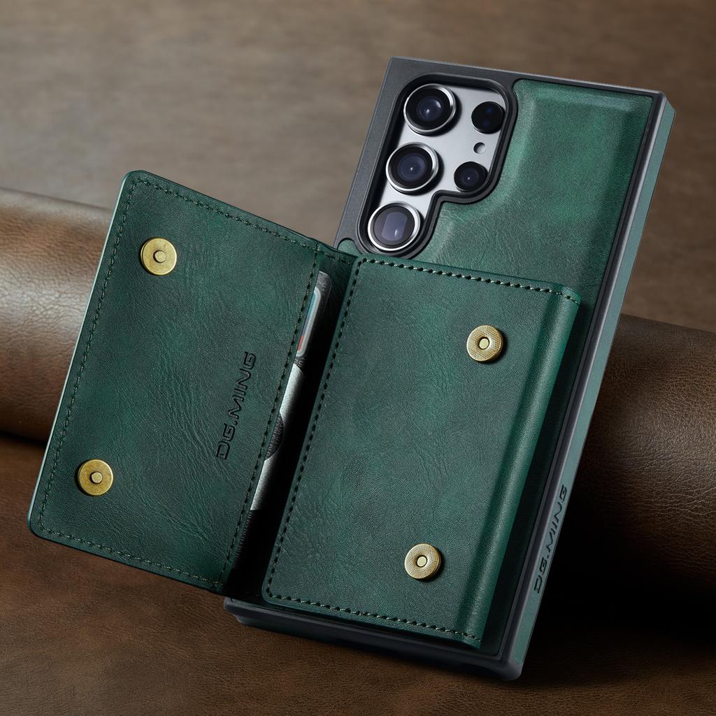 Нескользящий винтажный чехол-кошелек для Samsung Galaxy S24 Ultra S24ultra S23 FE S22 Plus, противоударный кожаный чехол-держатель для карт