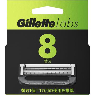 Сменные лезвия Gillette 8 с отшелушивающим бруском Labo Сменные лезвия для мужчин Бритвы для мужчин Поместите использованное лезвие в пустой контейнер для лезвий