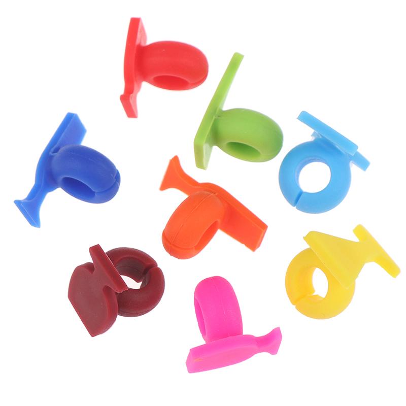 8шт силиконовый бокал для вина в форме бокала маркер идентификатор чашки для питья