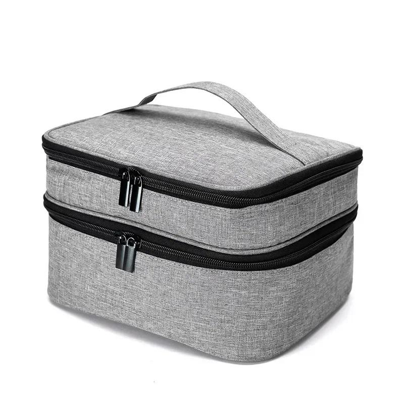 30 Grids Nail Polish Storage Bag Manicure Dryer Case Nail Art Tools Storage Bag Double Layer Nail Polish Gel Handbag Storage Bag