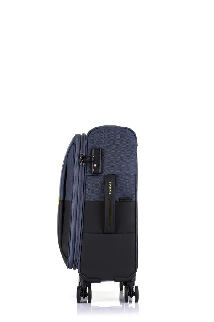 Чемодан-переноска STRARIUM Spinner 55 36 л 55 см Расширяемый размер S Можно брать с собой на борт ночью Мягкий чехол Легкий Гарантия включена 3 кг Темно-синий