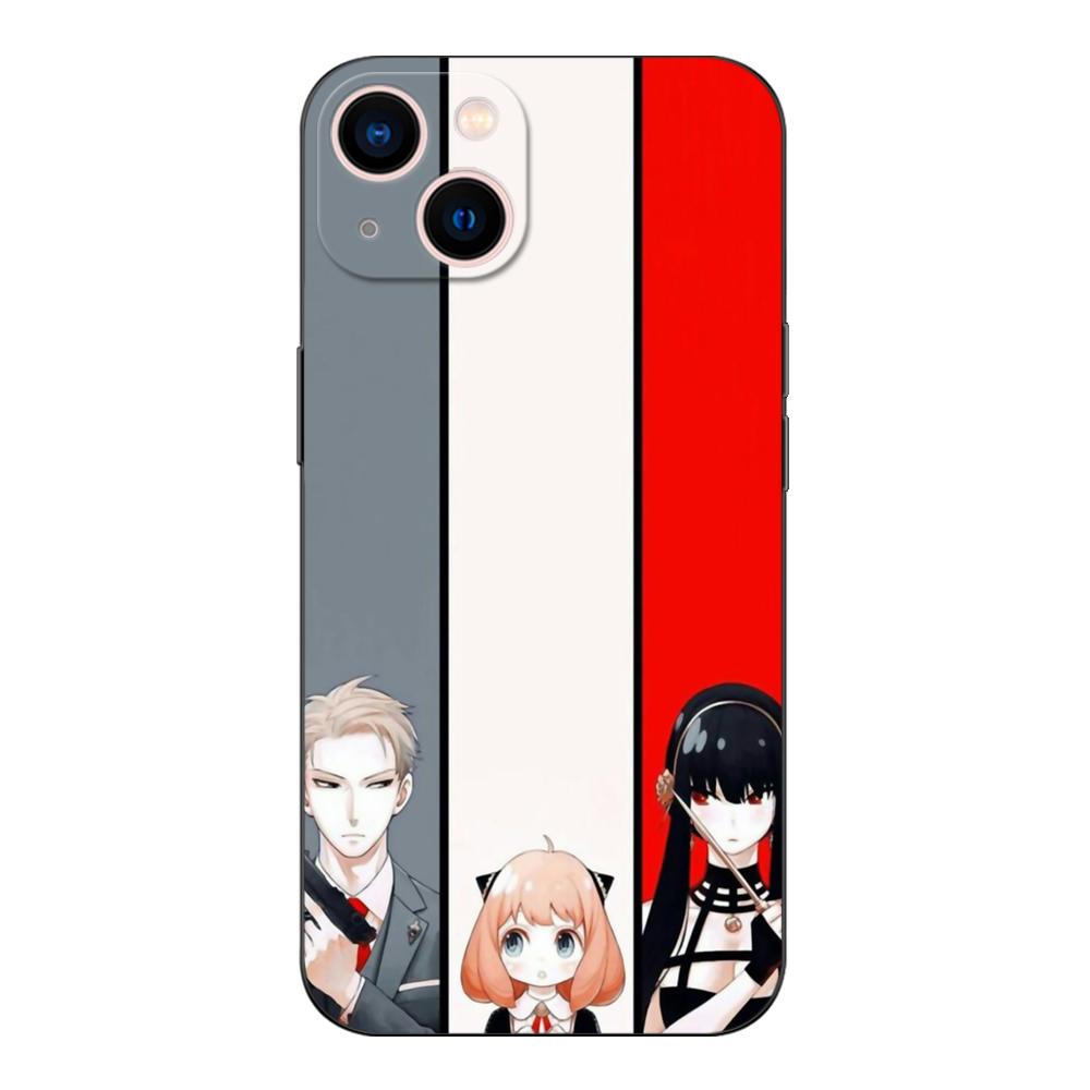 Черный чехол Tpu для Xiaomi mi 11i 5G Redmi Note 11 11S Pro PLUS 4G 5G Cover spy x family-anya forger