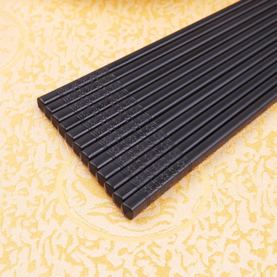 10 пар японских палочек для еды, многоразовые нескользящие палочки из сплава для сервировки еды, кухонные аксессуары