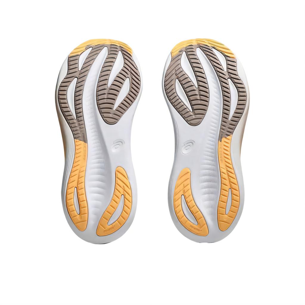 New Asics GEL NIMBUS 27 Abrasion Resistant Low Top Running Shoes Women's White Brown 1012B753-103