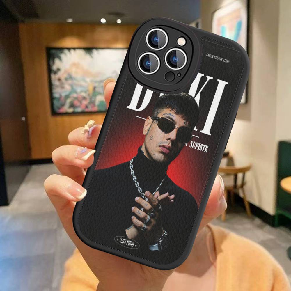 Модный рэпер DUKI Чехол для телефона для iPhone 16 15 14 13 Pro Max 11 12 Plus Кожаный силиконовый чехол