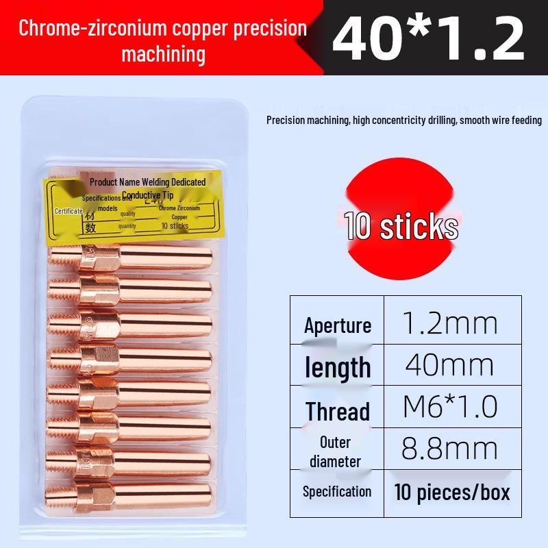 Panasonic Gas Shielded Copper Contact Tip for MIG Welding (0.8/1.0/1.2)