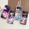 Чехол для телефона Samsung Galaxy Z Flip 3 4 5 Прозрачный складной чехол из прочного поликарбоната для Galaxy Z Flip 3 5 Чехол с рисунком милых глаз