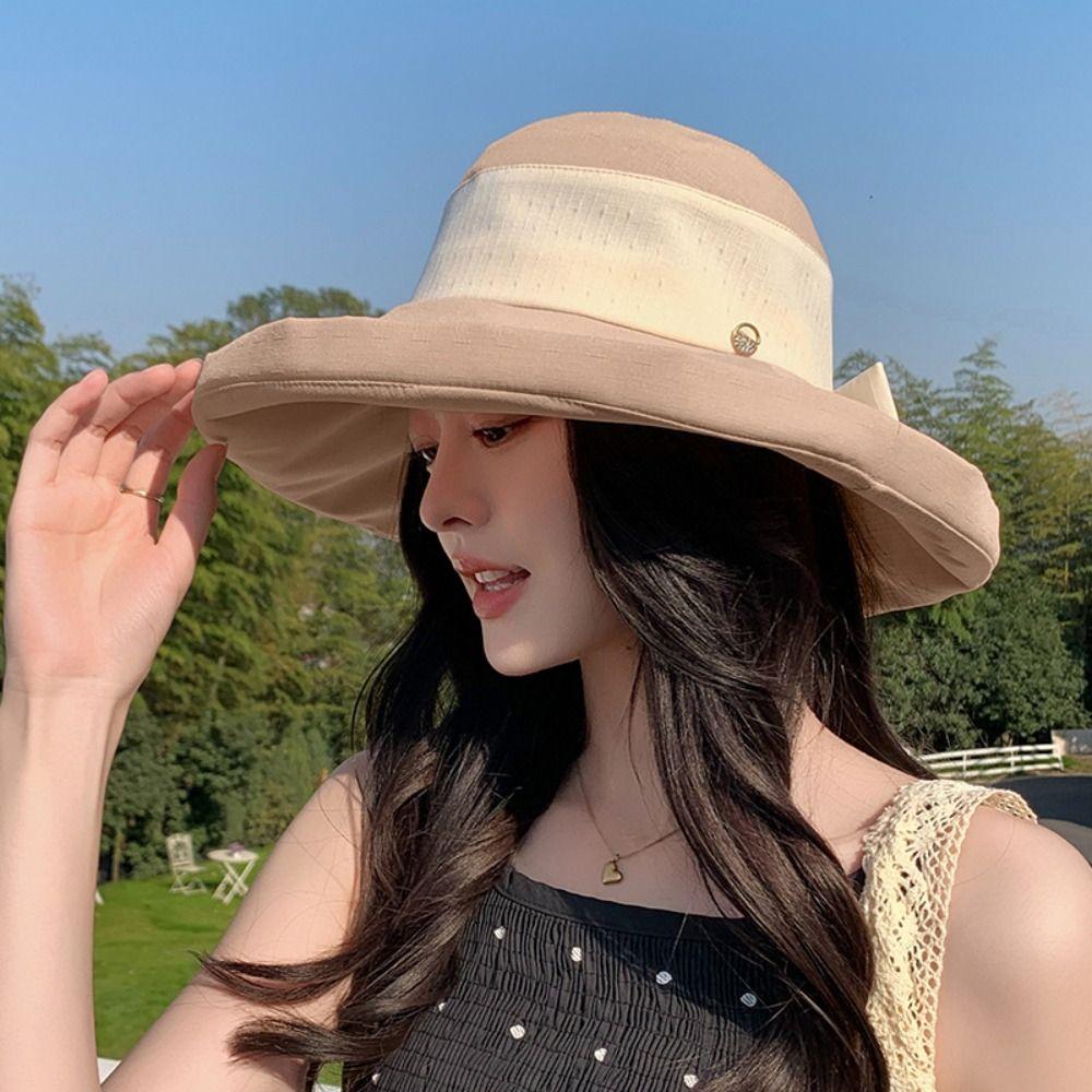 Anti-UV Beach Cap Large Brim Sun Hat Fashion Bucket Hat