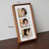 Solid Wood Rounded Corner Triple Photo Frame Elegant Picture Frame Couples' Wedding and Bridal Photos Stylish Display Home Décor