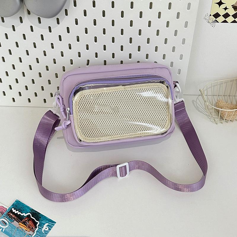 Японская девушка прозрачная сумка для боли, маленькая еда, сумка через плечо, женская универсальная повседневная маленькая сумка для мобильного телефона
