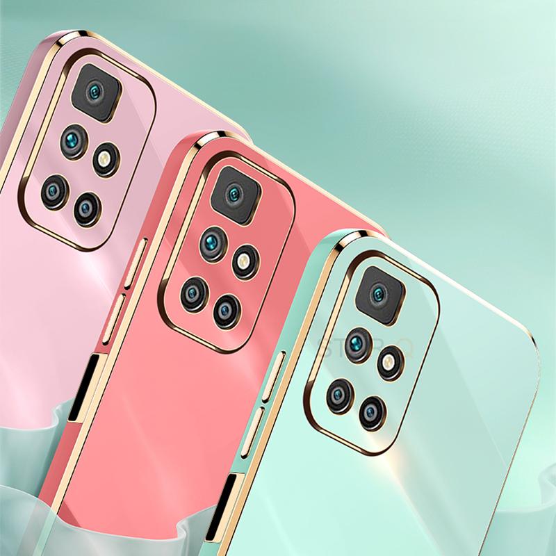 Чехол-держатель для телефона с покрытием для Xiaomi Mi Poco M4 Pro 5G M4pro M 4 X4 4G, золотой бампер, силиконовый чехол-подставка Poko Pocom4