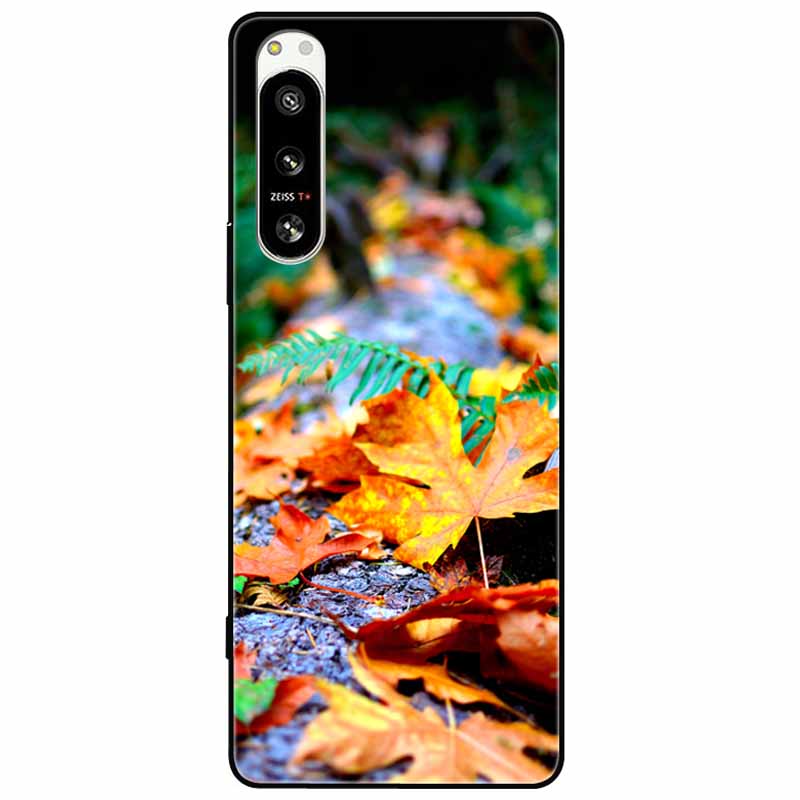 For Sony Xperia 5 IV / 1 IV Case 10IV Soft Silicone Flower Phone Back Cases For Sony Xperia 10 IV V Cover 5IV TPU Bumpers 10V