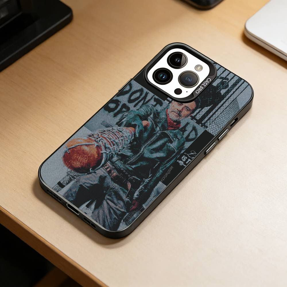 TWD-W-Walking D-Dead Phone Case For iPhone 17,16,15,14,13,12,11 Plus,Pro Max,XS,Colored Silver Plated Inside Cover