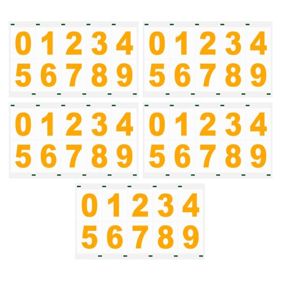 5 листов, 2/3/4 дюйма, светоотражающая наклейка с номером почтового ящика от 0 до 9, водонепроницаемая, высеченная, самоклеящаяся виниловая, современная наклейка с номером дома, украшение для окна, двери