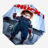 1pc Chucky's Cult Durable Cartoon Folding Umbrella, Portable Compact Umbrella for Men and Women I018