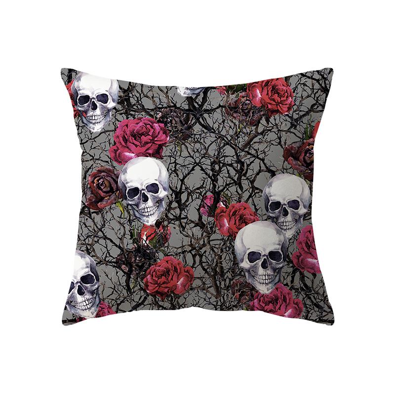 Тыквенный череп с принтом Хэллоуина, тема, наволочка, чехол для дивана, праздничный подарок, украшение для вечеринки, домашний декор